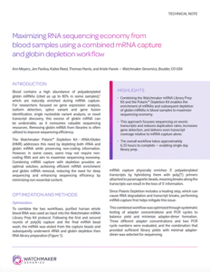 Maximizing RNA sequencing economy from blood samples using a combined mRNA capture and globin depletion workflow